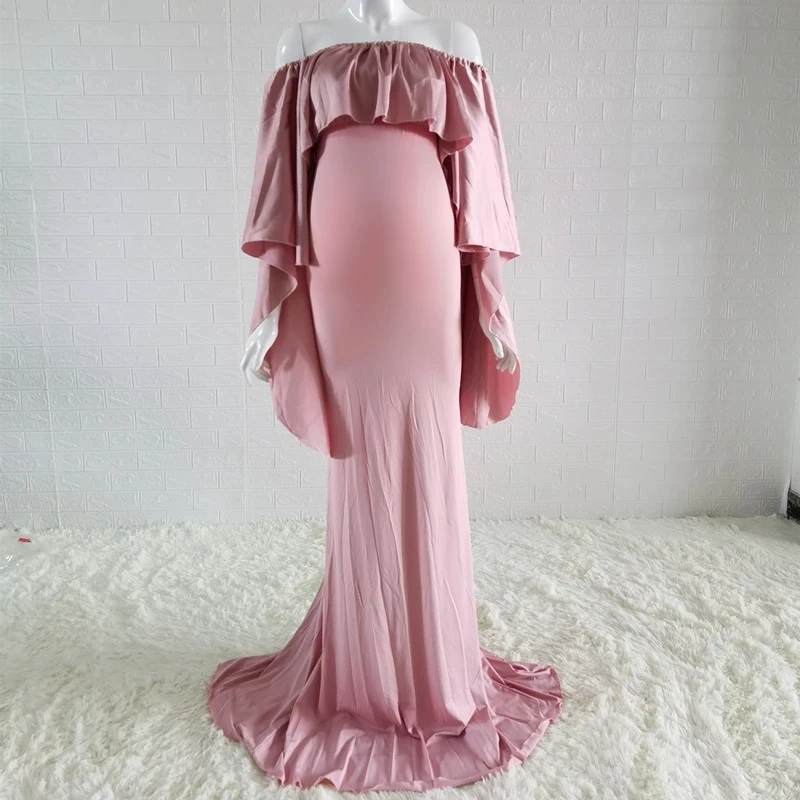 Длинная шаль платья для беременных фотосессии Макси платье необычное Elegence