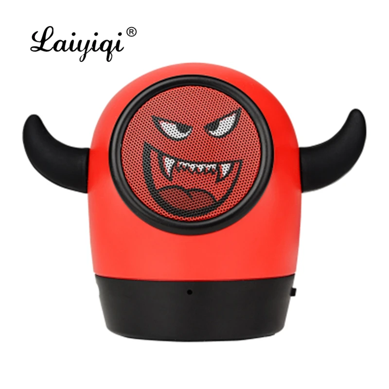 

Bluetooth-динамик Laiyiqi, портативный, с изображением дьявола, громкой связи