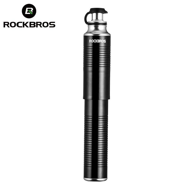 

ROCKBROS Bike Bicycle Pump Mini Portable 110 PSI Pressure Aluminum Alloy For MTB Air Pump Cycling Tire Inflator Bike Accessories