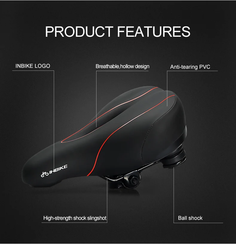 Велосипедное седло с задним фонарем Увеличить MTB Дорожный велосипед Велоспорт