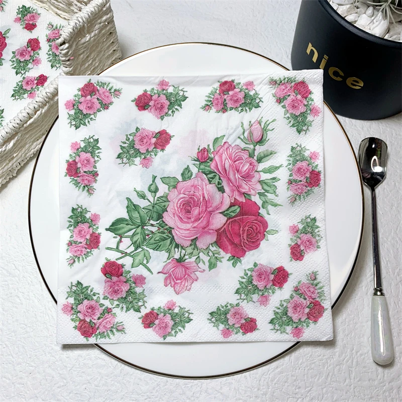 

Новинка, 20 искусственных цветов, цветочные бумажные салфетки в винтажном стиле для свадебной фотосессии, высокое качество