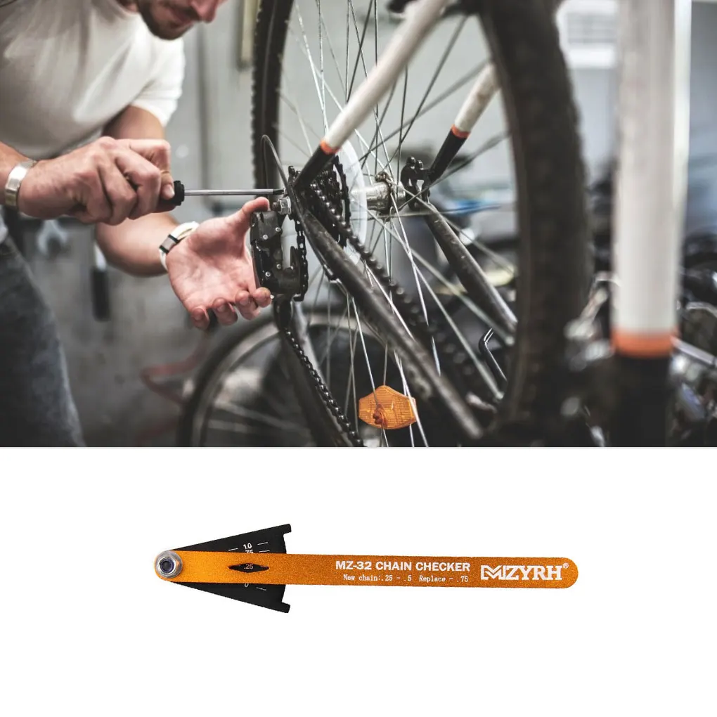 

Portable Bike Chain Checker Wear Indicator Gauge Cycling Chain Repair Tool Multifunctional Chain Measuring Bicycle Accessory