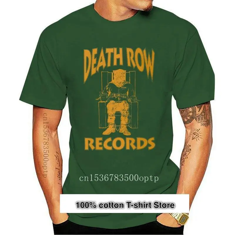 

Camiseta negra для взрослых с логотипом Death Row, camisa de talla grande