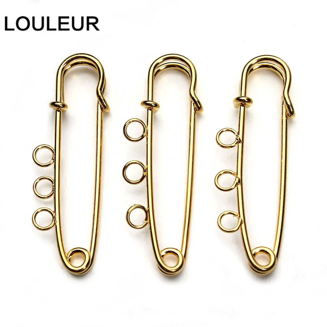 LOULEUR 10 шт./лот 21x90 мм большие длинные свадебные безопасные булавки для броши иглы для женщин DIY брошь булавки ювелирных изделий