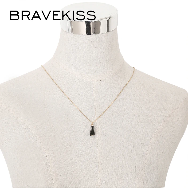 BRAVEKISS сексуальный Капля воды кисточка Ретро цепочка ожерелье Любовь Свадьба