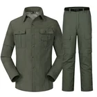 Быстросохнущие съемные походные рубашки для мужчин, дышащие уличные спортивные тонкие армейские рубашки в стиле милитари для походов, рыбалки, скалолазания, 4XL, на лето