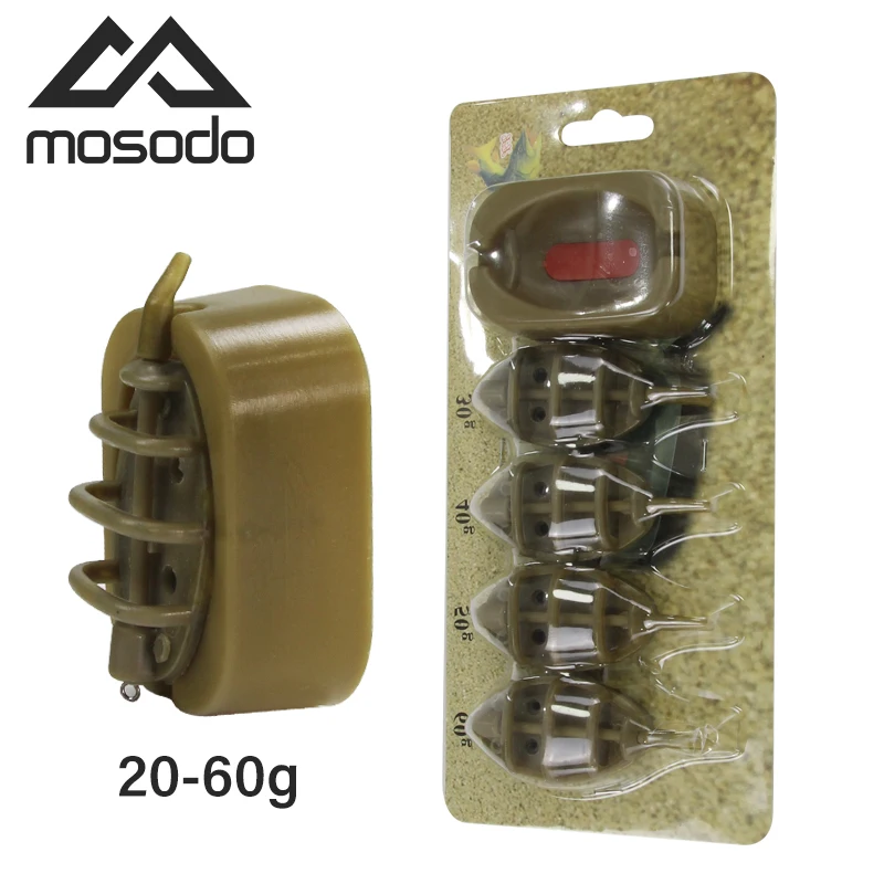 Mosodo, форма для ловли карпа, 15 г, 20 г, 25 г, 35 г, 30 г, 40 г, 50 г, 60 г, встроенные кормушки, высокая емкость, свинцовое грузило, Метатель наживки