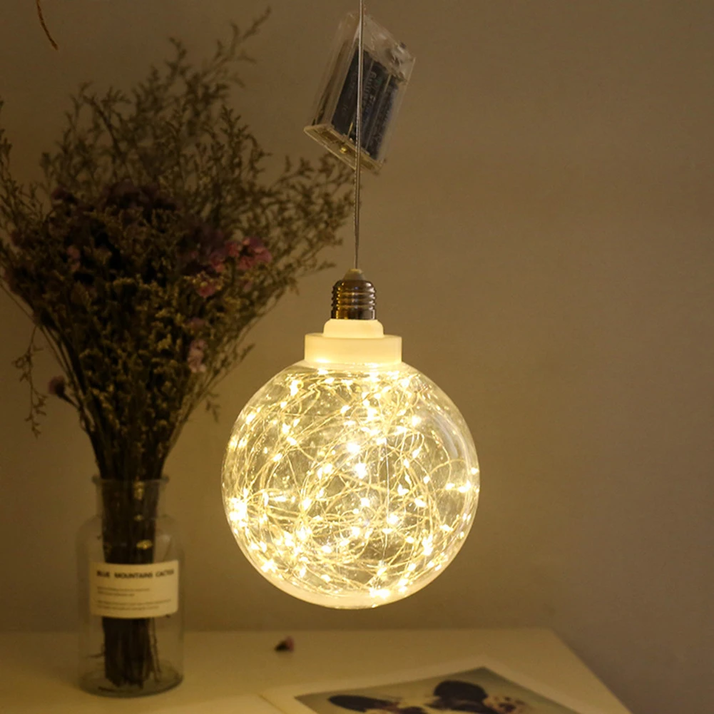 

Led Copper Wire Bulb Starry Wishing Ball Table Lamp Color Crystal Ball Decoration Lamp (without Battery) For Party Christmas
