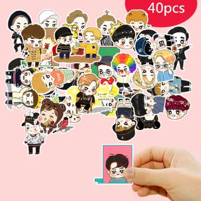 Cute star cartoon EXO Stickers Crafts And Scrapbooking stickers book Student label Decorative sticker kids toys | Игрушки и хобби