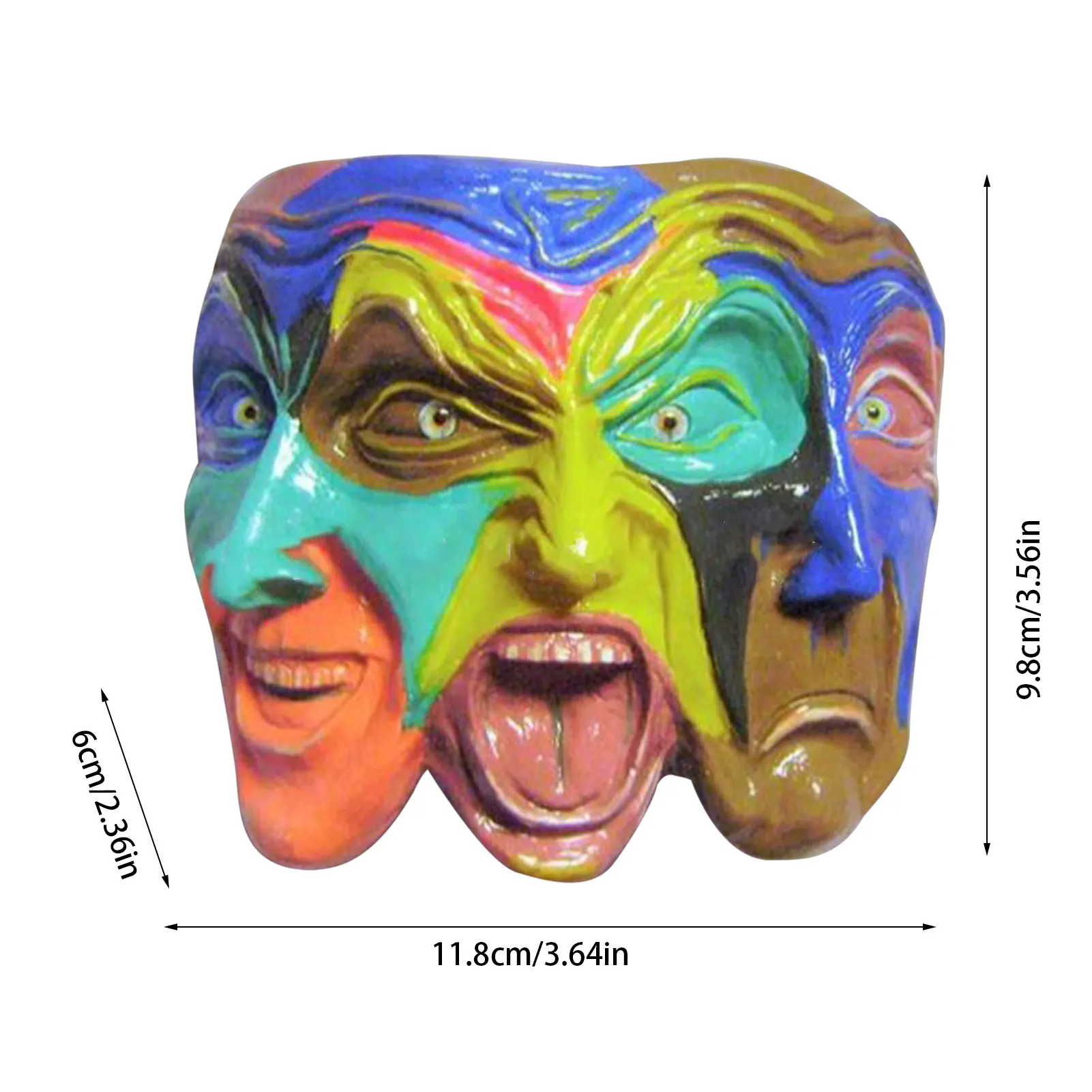 

Three-face Oil Painting Resin pendant modern Simple style Wall Decoration living room Bedroom hanging Decor Resin pendant