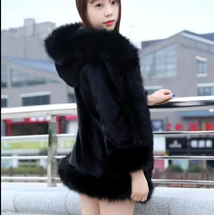 Меховая 2019 зимняя женская куртка из искусственного меха пальто меховое для