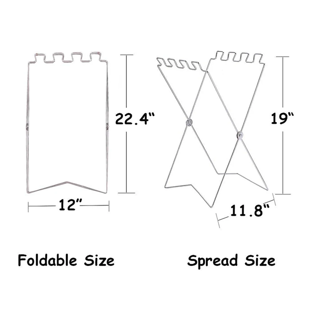 

Stainless Steel Garbage Bag Storage Bracket Folding Trash Bag Stand Holder Outdoor Garbage Bag Bracket Camping Accessories