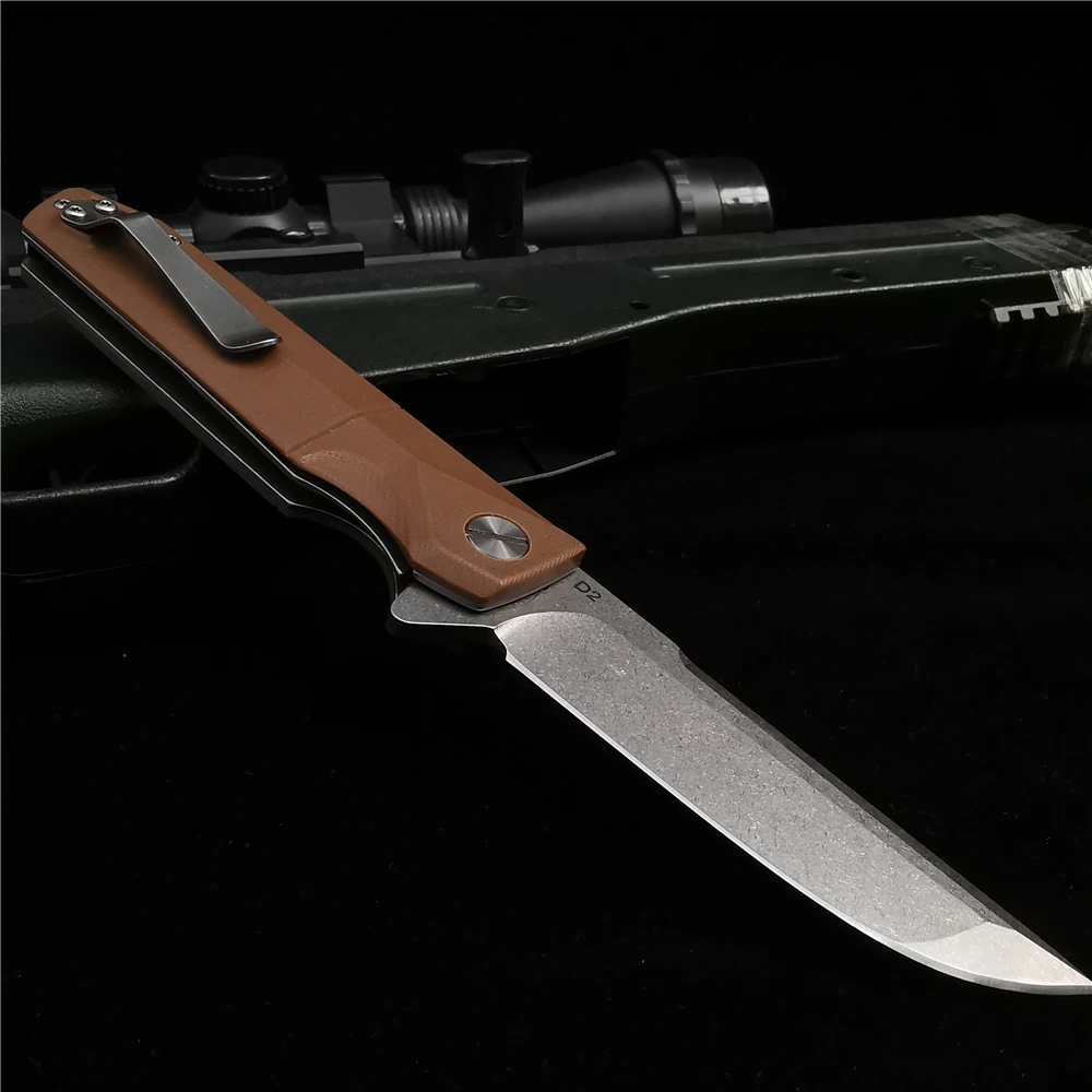 D2 складной нож высококачественный охотничий карманный из нержавеющей стали