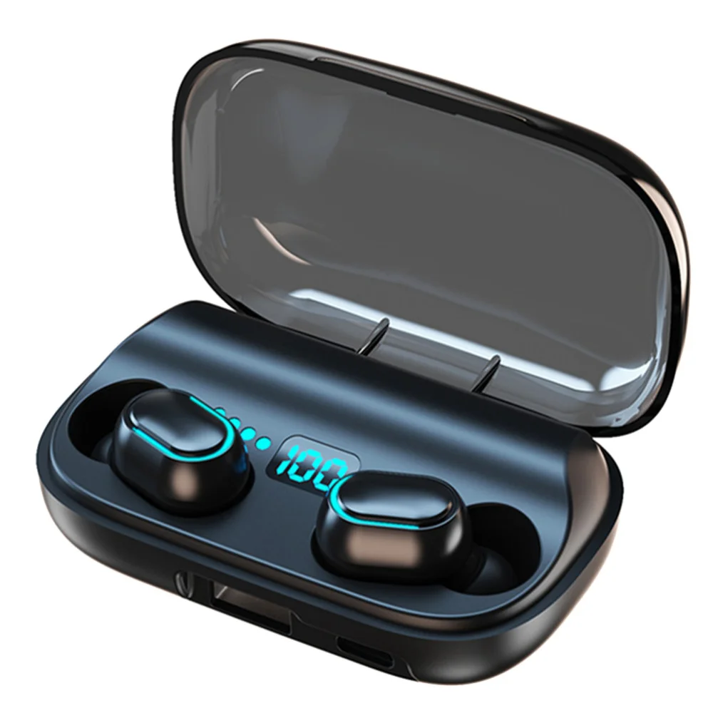 

1 Set of Wireless Earbuds Smart Earphone In-ear Headset with Charging Case
