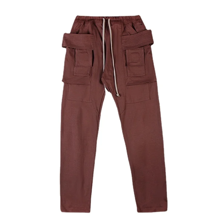 

2021 NEW Men Casual Pants Gothic Men's Harem Sweatpants Cargo Spring Cross Lightweight Women Solid Loose Black Pants Size XL