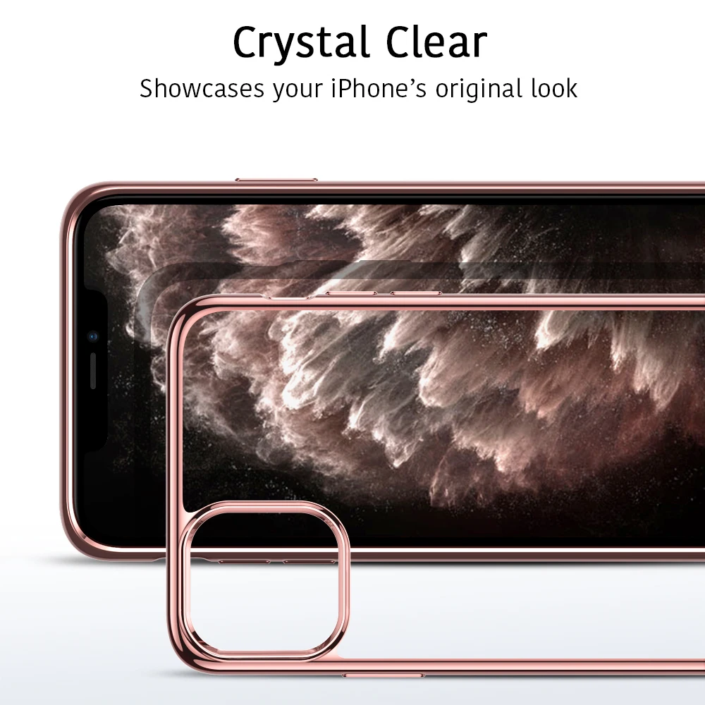 Чехол ESR для iPhone 11 Pro Max, мягкий чехол из ТПУ с рамкой для телефона iPhone 11 Pro, Роскошный ультра тонкий полный Чехол для iPhone 11