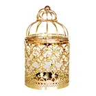 Полый металлический узор цилиндр подсвечник Свадебные украшения декоративный Железный подсвечник декоративный фонарь ремесла