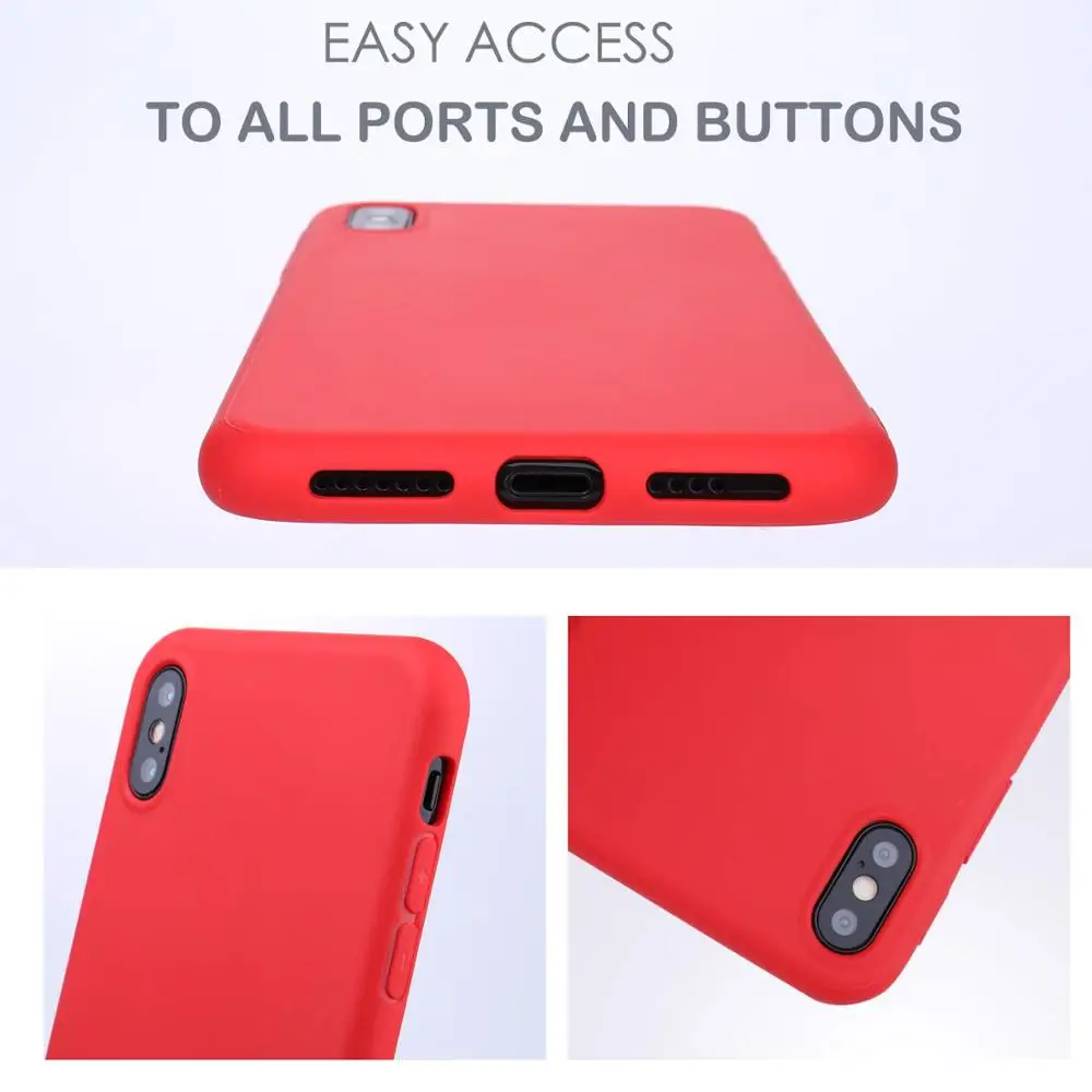 For Apple iPhone 11 Pro Max 5.8 inch 2019 Original Liquid Silicone Phone Case 7 8 6 plus XR XS Back Cover case |