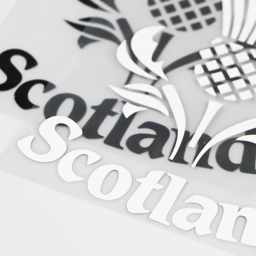 YJZT 14 × см Виниловая наклейка в виде знака Шотландии украшение из слов креативные