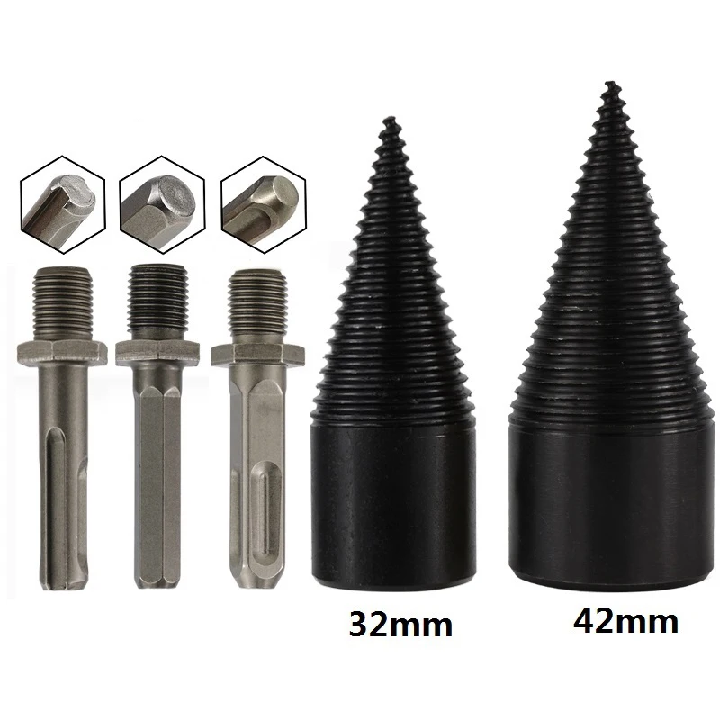 

Дрова Разделение ter сверло круглый/с шестигранной головкой/пробойник для квадратных дыр драйвер сверло 32/38/42/45/50 мм для деревообрабатывающи...