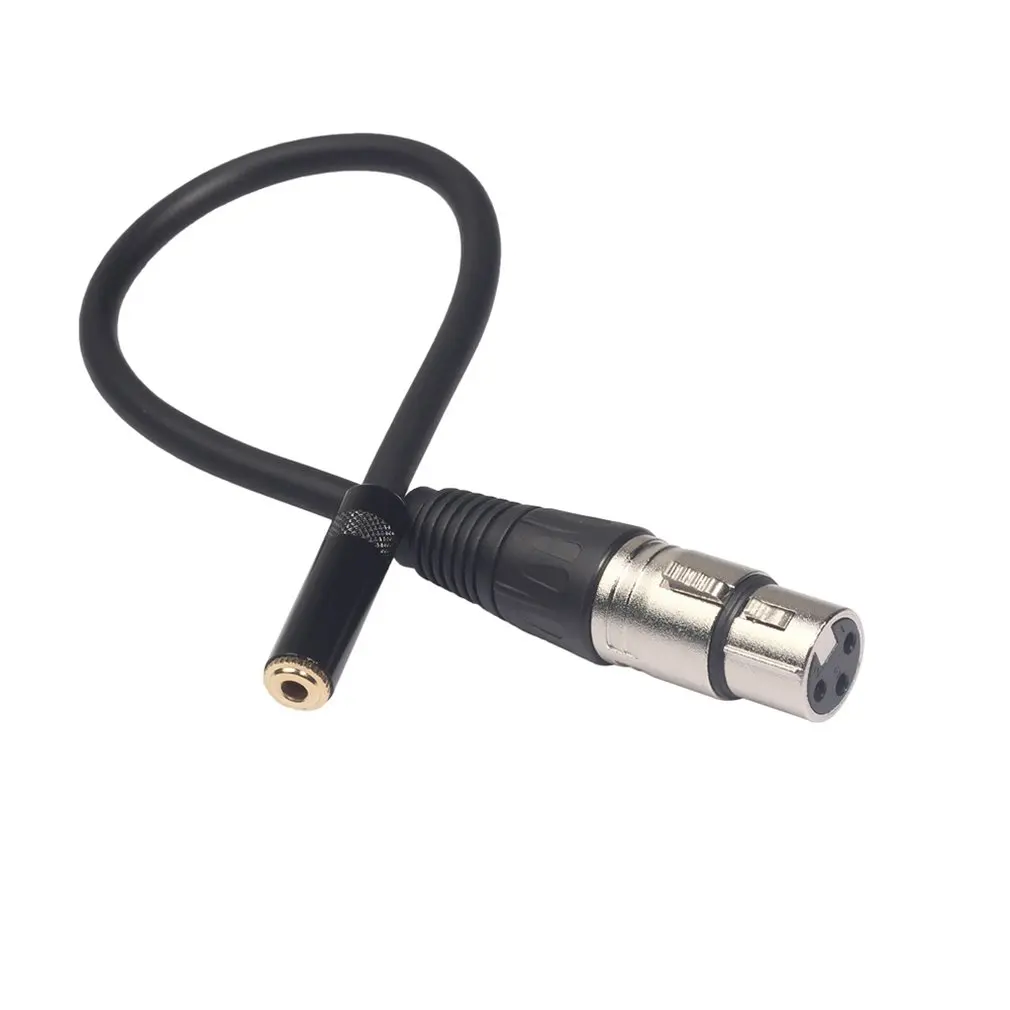 0,3 M Xlr Сделано в Китае 3-контактный разъем для 3,5 мм стерео штекер Экранированный микрофонный кабель ТРС к кабелю для подключения внешних устройств 3,5 мужского и женского пола 52923A
