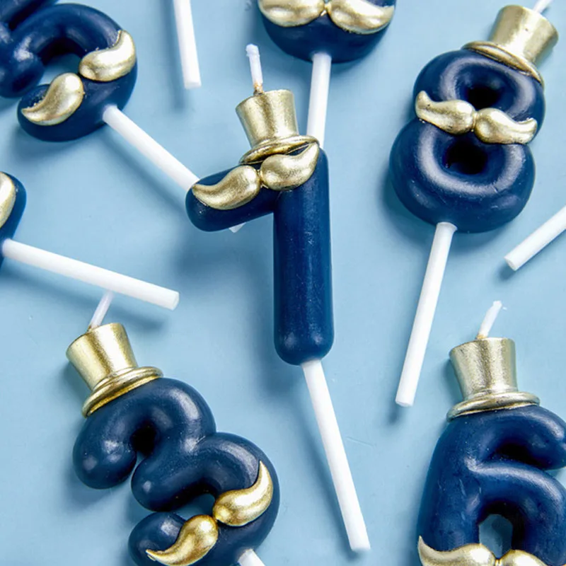 

1PC Number Birthday Paper Cake Candle Kids Birthday Party Wedding Cake Candle Favor Supplies Cake Decorations