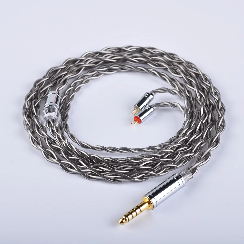4 ядерный посеребренный кабель 7N однокристальный медный 2 5/3 5/4 мм разъем MMCX OCC для