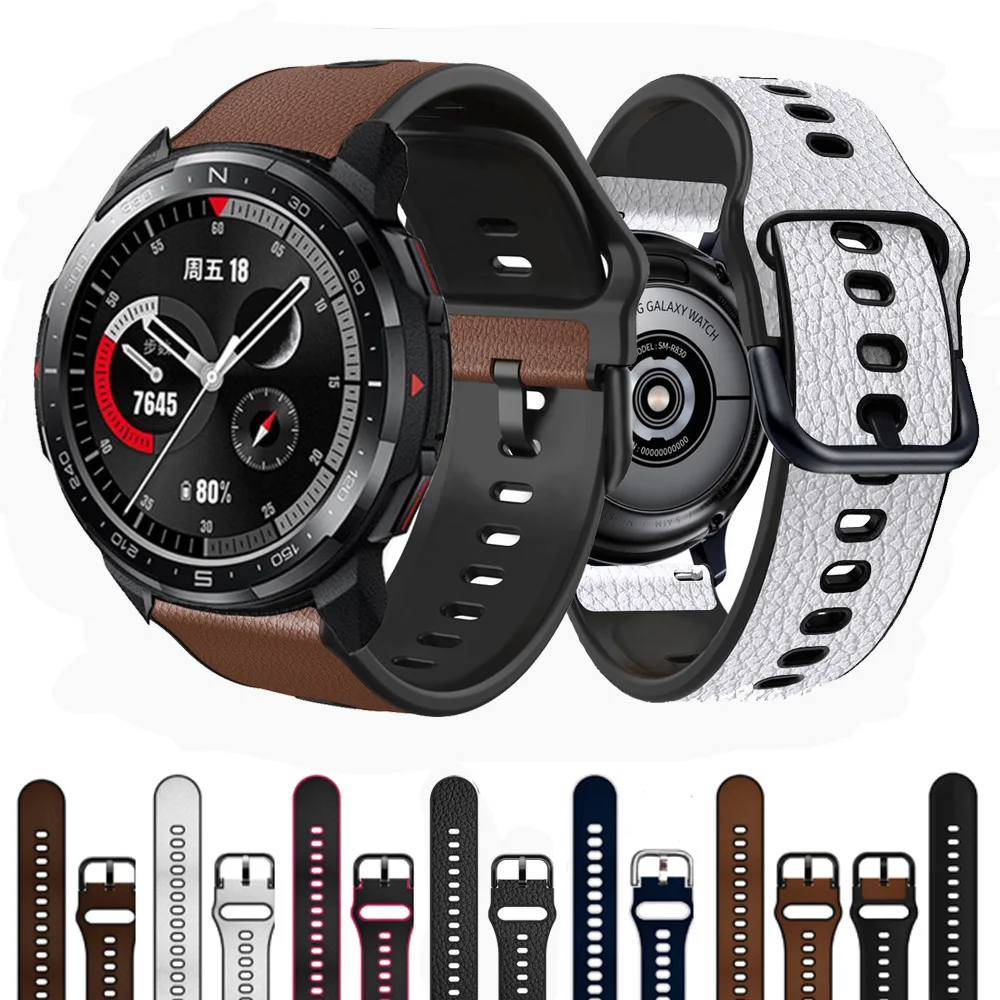 

Ремешок силиконовый для наручных часов Honor Watch GS Pro, спортивный сменный модный браслет для часов Honor Magic 2 46 мм/GT 2E, 22 мм