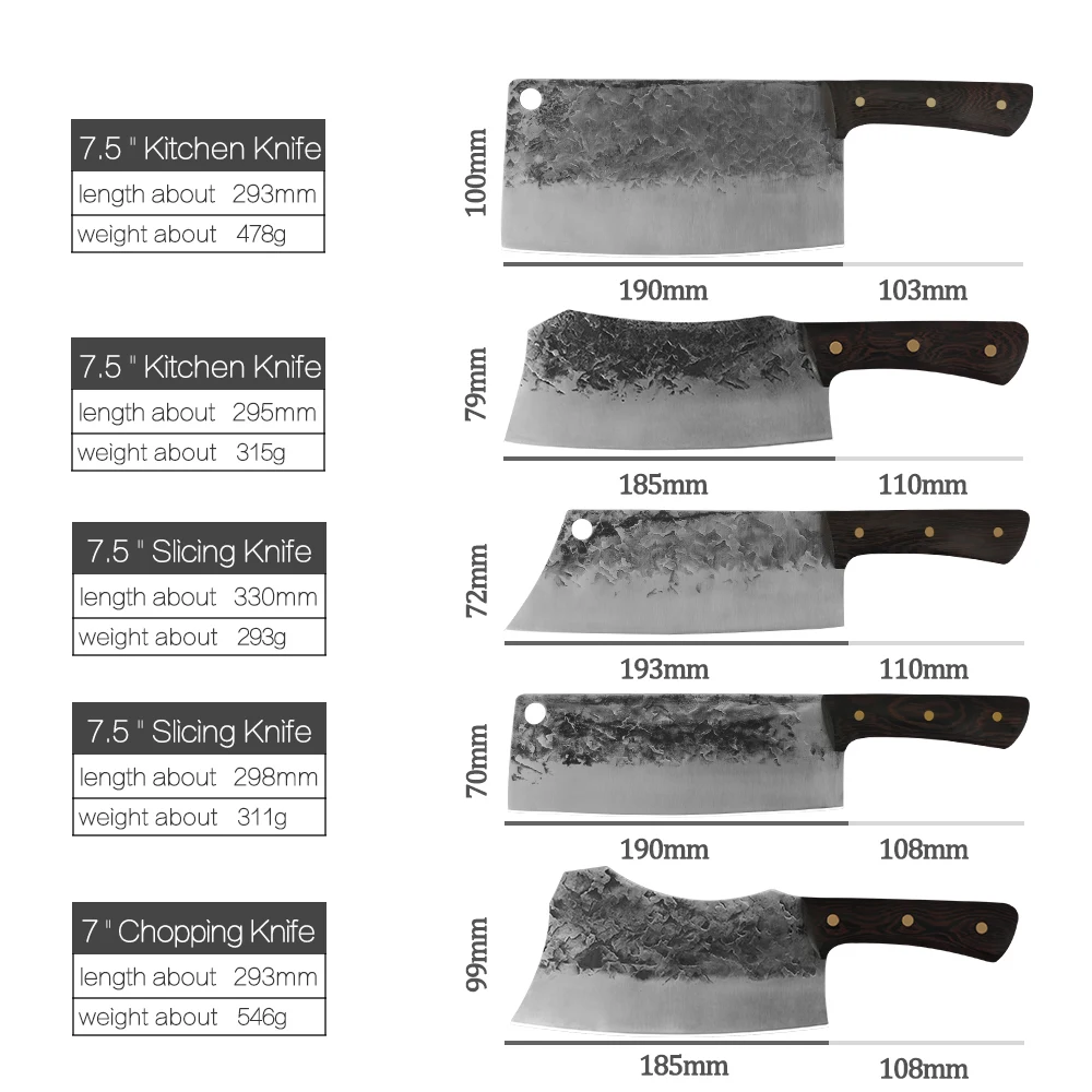 XYj кованый нож для мясника ручной работы высокое качество острые лезвия 7 'ɷ