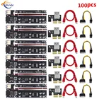 Переходная плата COVYIV VER009S Plus PCI-E 009S PCIE 1X to 16X, удлинитель 6Pin, 60 см, USB 100 кабель для видеокарты, 3,0 шт.