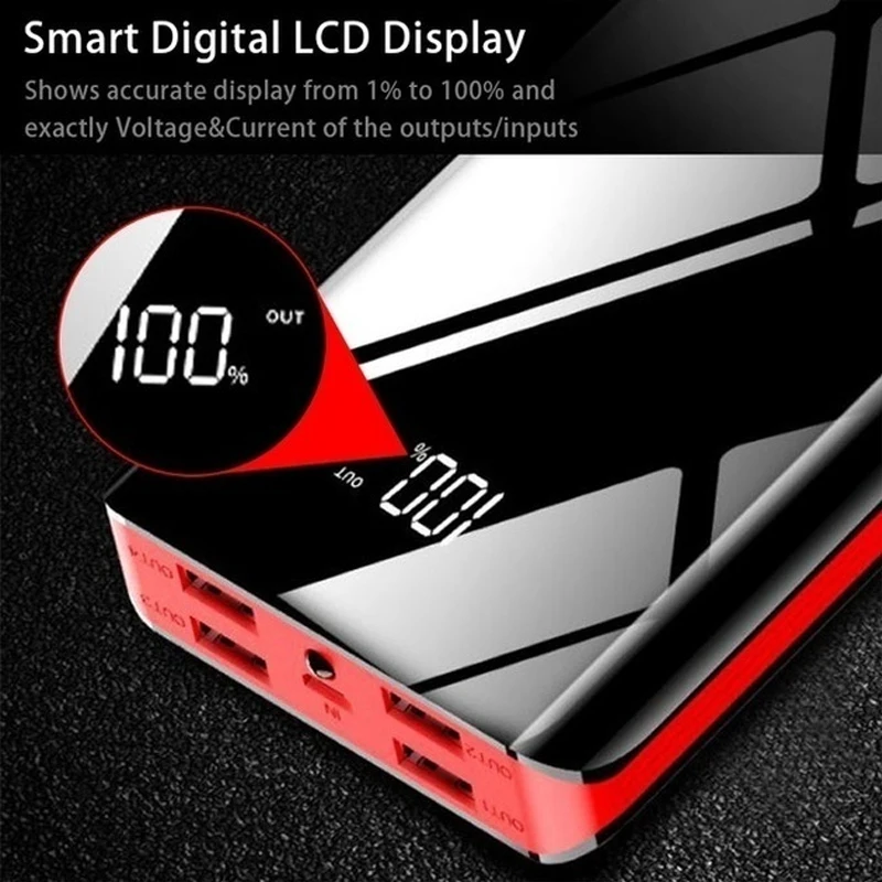 Power Bank 30000mAh Large Capacity Universal External Battery Packs Compatible with smart phone and More | Мобильные телефоны и