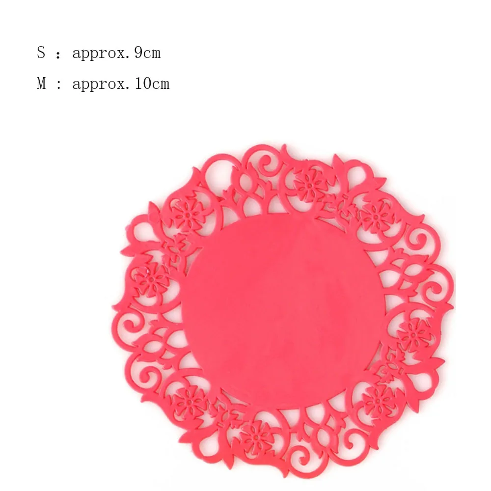 

Tea Cup Mat Hand Flower-shaped Heat Resistant Hot Insulation Pads Cup Mat Circular Custom Table Mat Tabletop Coffee Table