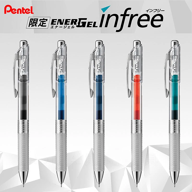 1 шт. Япония Pentel BLN75TL Energel свободной гелевая ручка 0 5 мм прозрачный выдвижной