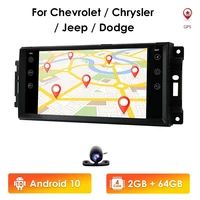 android 10 2 din car radios gps multimedia player for chevrolet chrysler jeep dodge caliber journey challenger dakota nav usb bt
