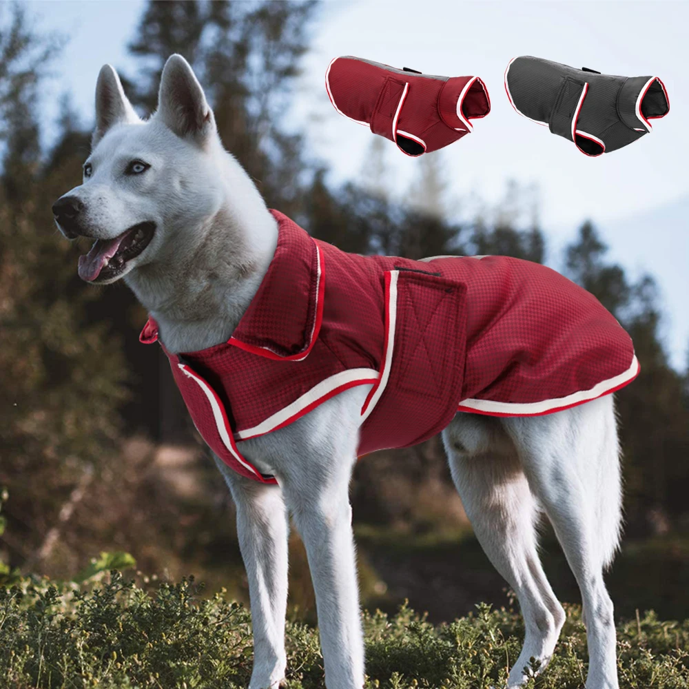 

Waterproof Pet Clothes Reflective Dog Jacket Winter Warm Outdoor Pet Coat Vest For Medium Large Dogs Coat Labrador Greyhound