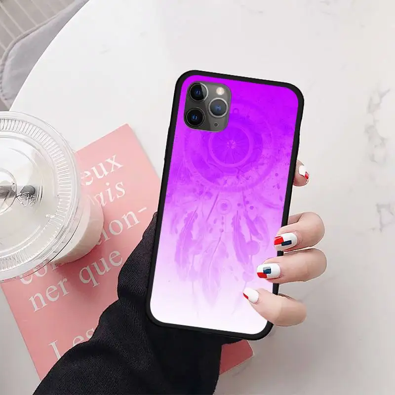 

Dream Catcher Good Luck Feather Phone Case for iPhone 11 12 mini pro XS MAX 8 7 6 6S Plus X 5S SE 2020 XR