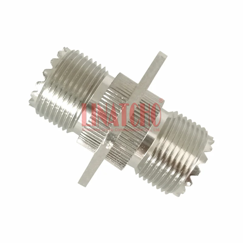 UHF SO239 female to SO-239 jack flange 4 hole panel mount adapter connector | Мобильные телефоны и аксессуары