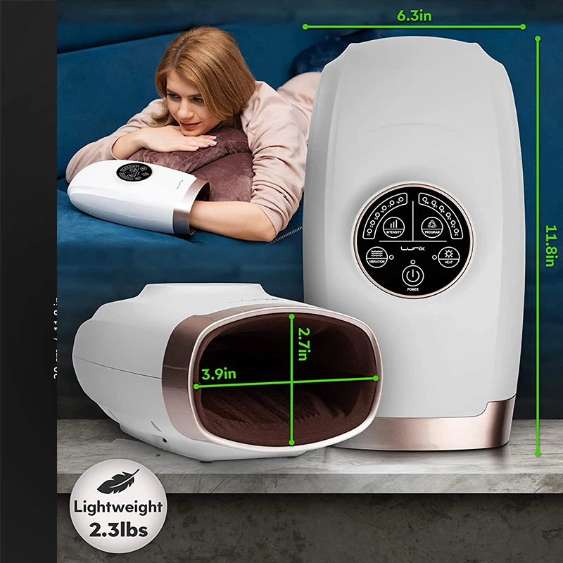 

Беспроводной электрический ручной массажер для артрит сжатия воздуха для облегчения боли подарки с 6 уровней Давление точечного нагрева Ма...