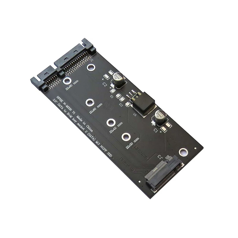 

2.5" SATA 3 To B+M Key SATA M.2 NGFF SSD Adapter Card Adapter