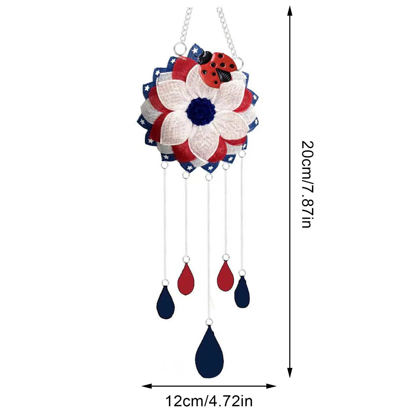 

Patriotic Windchime Door Hanging Decoration Room Decoration Garden Tools For Independence Day