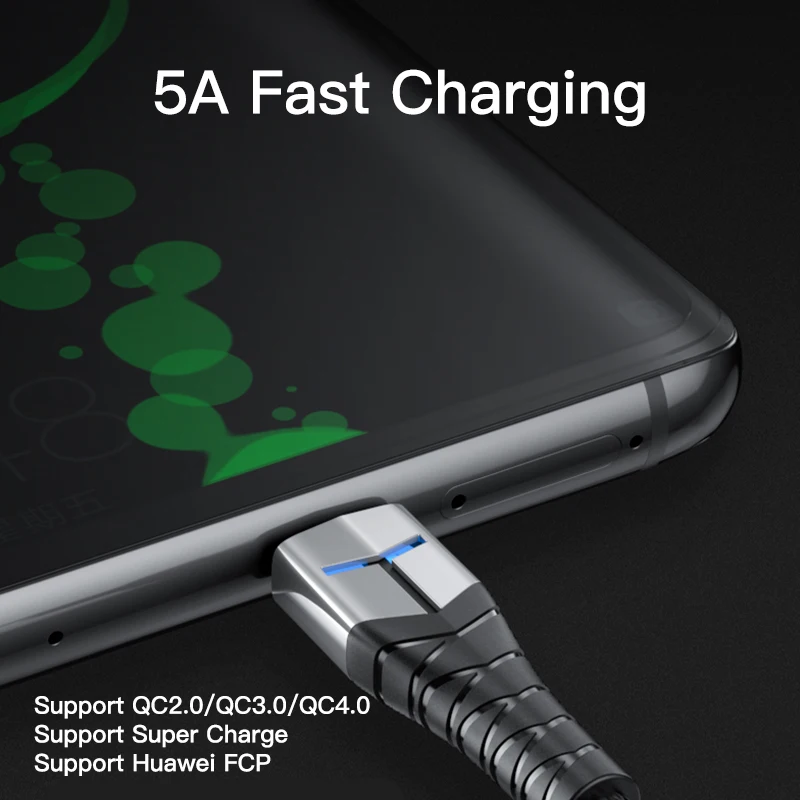 USB Type C кабель для быстрой зарядки 5A QC 5 0 Samsung galaxy note Huawei LG Xiaomi Redmi зарядное