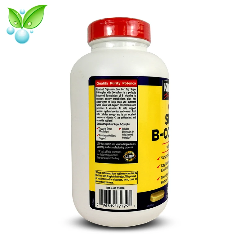 Импорт из США витамин B комплекс для здоровья таблетки VB содержит пантеновую