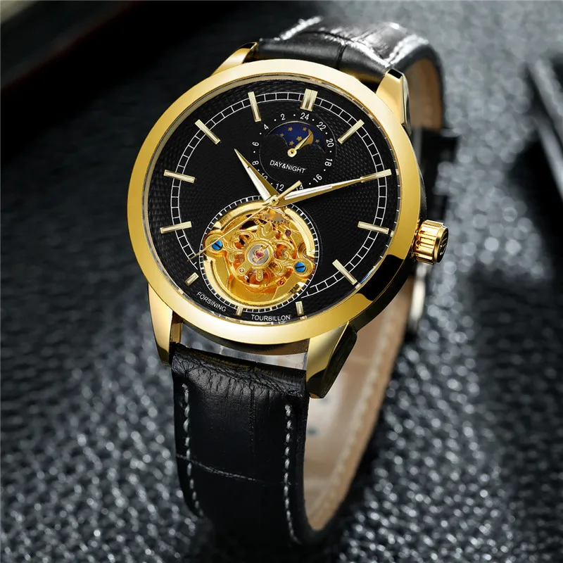 FORSINING мужские наручные часы Военные Спортивные автоматические механические Топ