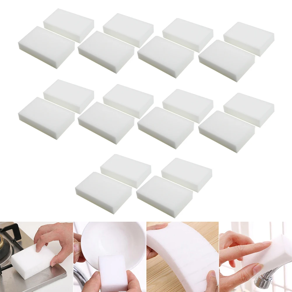 

20pcs Nanoparticles Sponge Cleaner Eraser Cleaning Multi-functional Foam Cleaner Home Best For Car Wash Kitchen Clean Tools