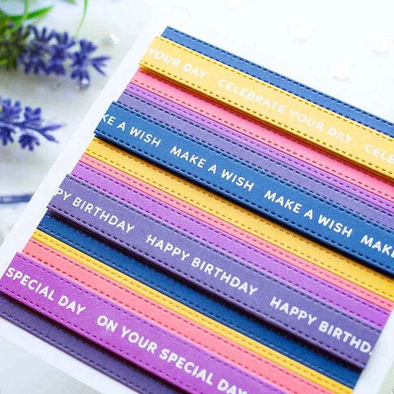 

JC Metal Cutting Dies Long Pillar Bar Strip DIY Scrapbooking Die Cut Stencil Craft Mold Decor Template New Design Punch Model