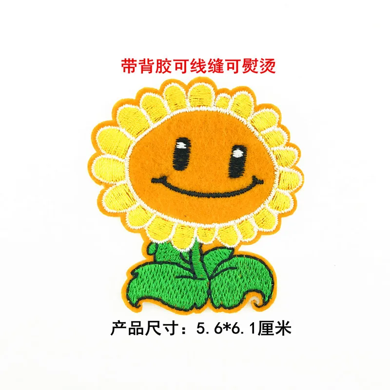 

50pcs/lot New Embroidery Patches Chapter Cactus Rose Leaves Girl Hat Clothing Accessories heat transfers for clothes