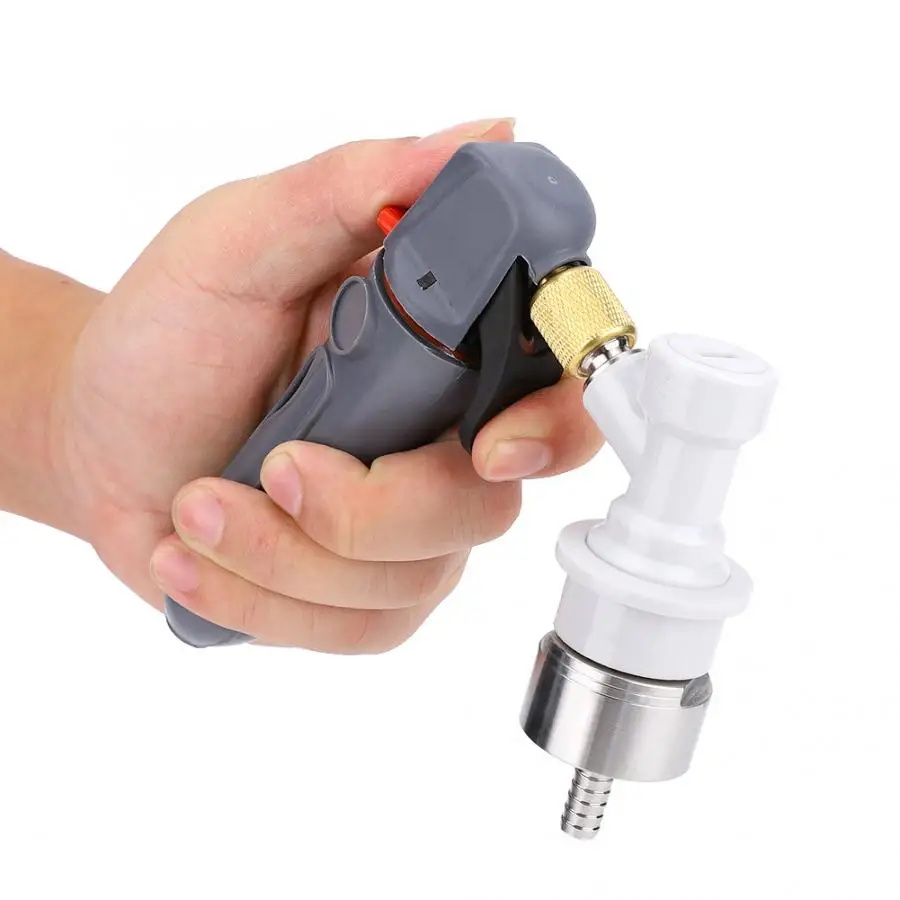 Металлическая Питьевая солома ручной держатель под давлением CO2 набор для