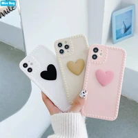 love heart smooth phone cases for iphone 13 11 12 pro max 13 12 mini x xs max xr 6 6s 7 8 plus slim back cover protection shell