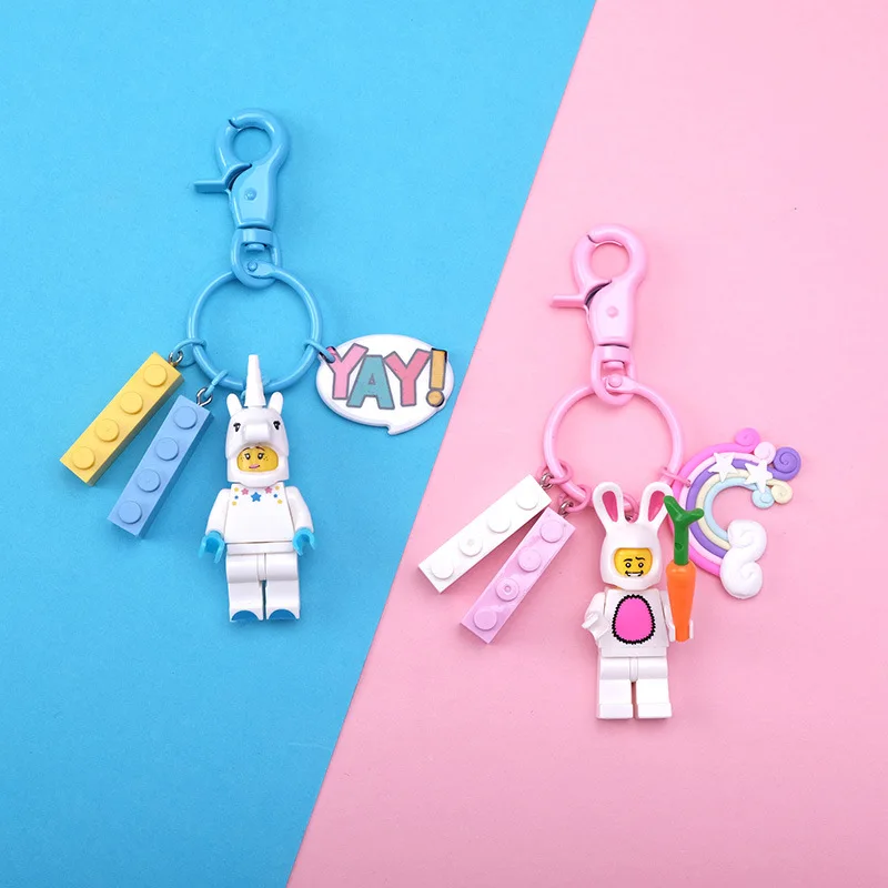 Hot Cartoon Toy Story The Sim Wizard of OZ Keychain Figure Bart Buzz Lightyear Woody Cat Building Blocks Models Toys Legoing | Украшения и