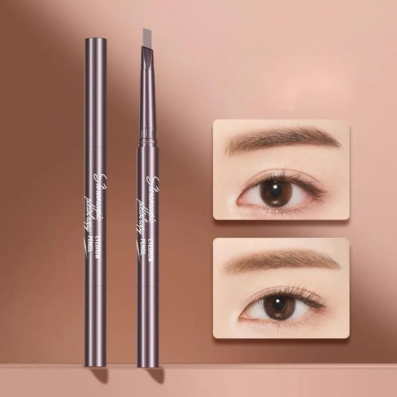 

Waterproof Triangle Double-headed Eyebrow Pencil Multi Three Durable Effect Sweatproof Dimensional Pen Eyebrow R0Y5